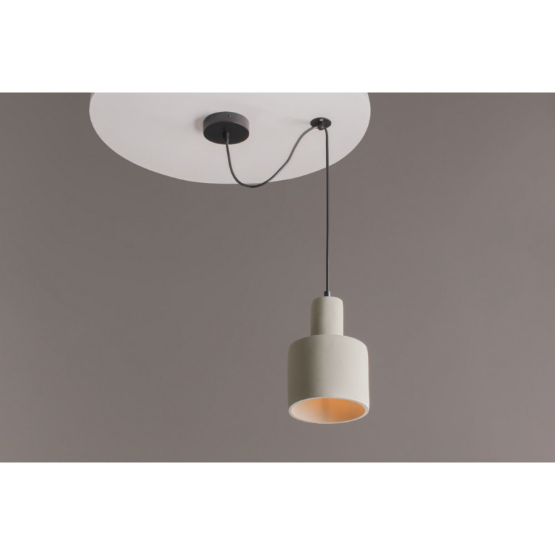 Lampa wisząca betonowa Broni 20cm szara Maytoni