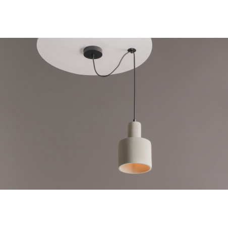 Lampa wisząca betonowa Broni 20cm szara Maytoni