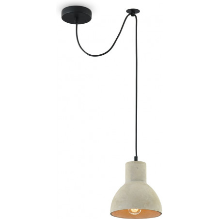 Lampa wisząca betonowa Broni 16cm szara Maytoni