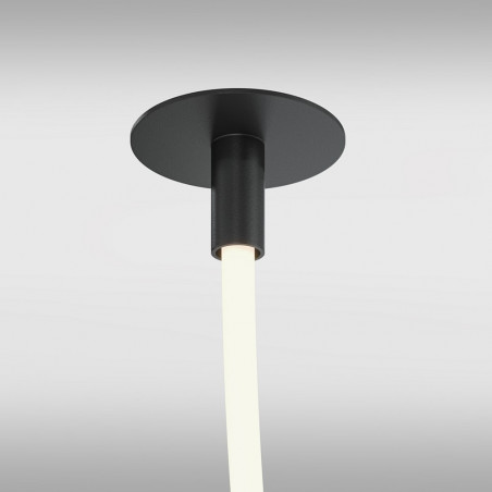 Lampa wisząca nowoczesna Tau LED 3000K 400cm czarna Maytoni