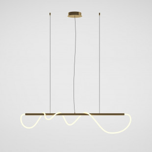 Lampa wisząca nowoczesna Tau LED 3000K 140cm złota Maytoni