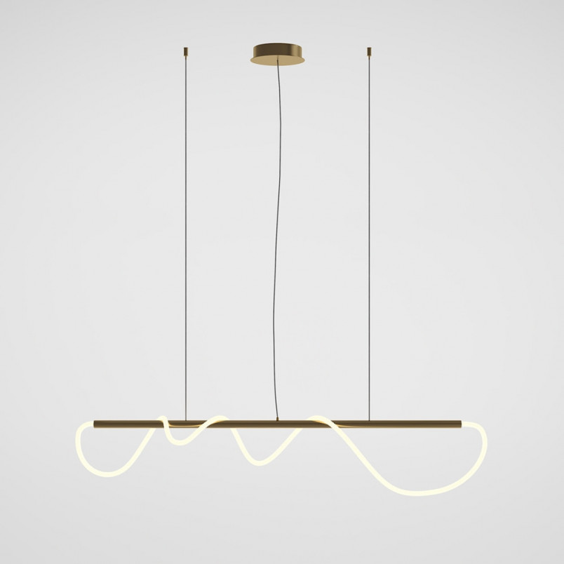 Lampa wisząca nowoczesna Tau LED 3000K 140cm złota Maytoni