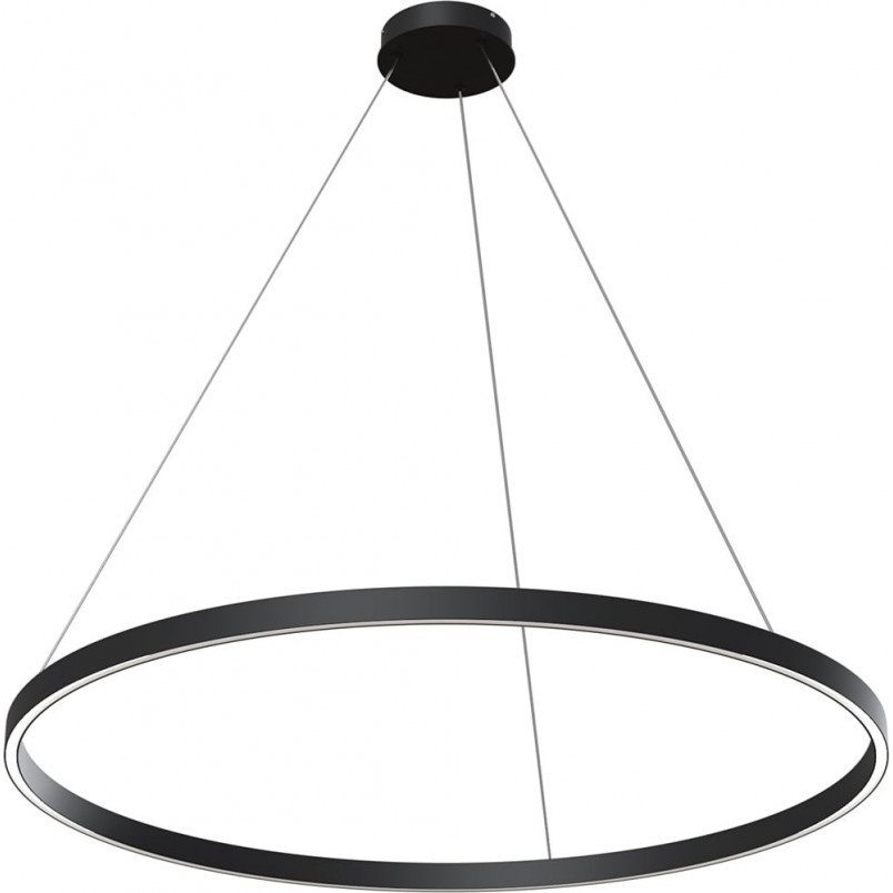 Lampa wisząca okrągła nowoczesna Rim LED 3000K 100cm czarna Maytoni