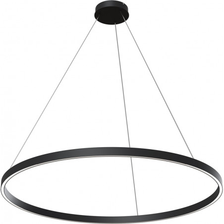 Lampa wisząca okrągła nowoczesna Rim LED 3000K 100cm czarna Maytoni