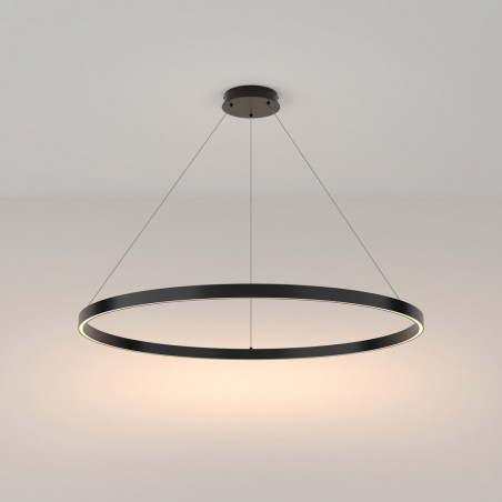 Lampa wisząca okrągła nowoczesna Rim LED 3000K 100cm czarna Maytoni