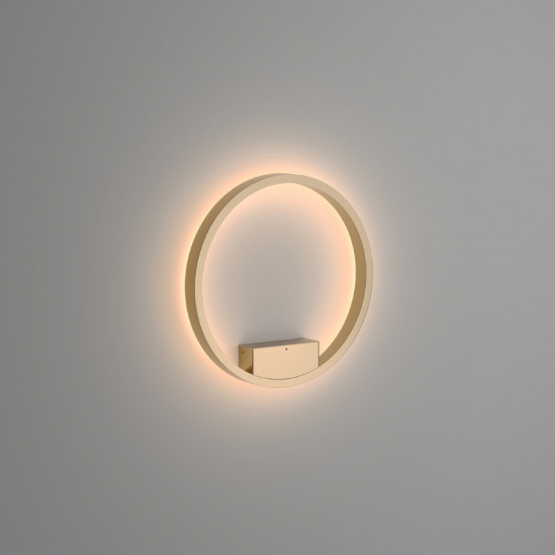 Kinkiet okrągły nowoczesny Rim LED 3000K 40cm mosiężny Maytoni