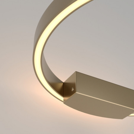 Kinkiet okrągły nowoczesny Rim LED 3000K 40cm mosiężny Maytoni