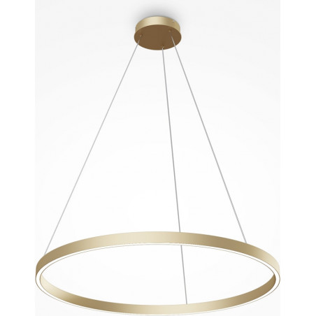 Lampa wisząca okrągła nowoczesna Rim LED 4000K 80cm mosiężna Maytoni