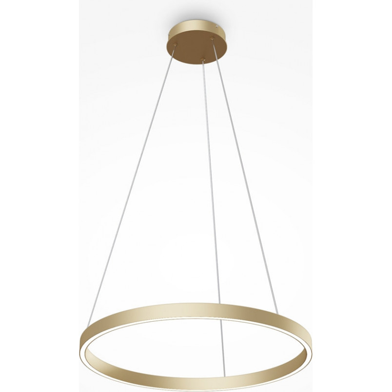 Lampa wisząca okrągła nowoczesna Rim LED 4000K 60cm mosiężna Maytoni