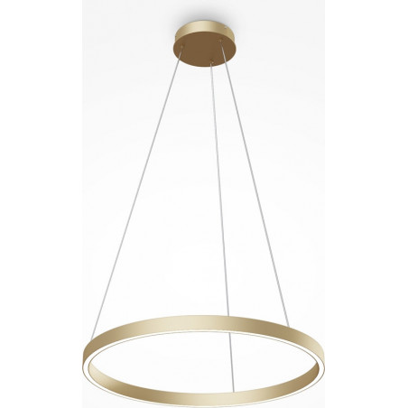 Lampa wisząca okrągła nowoczesna Rim LED 4000K 60cm mosiężna Maytoni