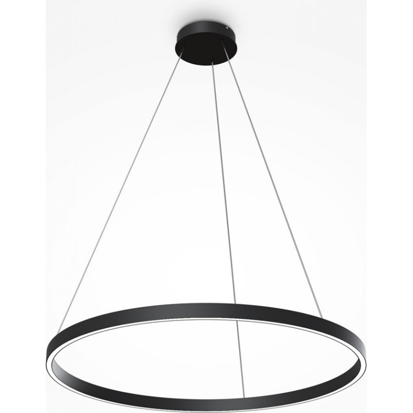Lampa wisząca okrągła nowoczesna Rim LED 4000K 80cm czarna Maytoni