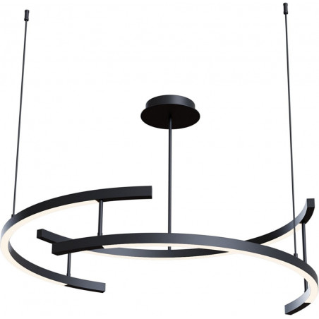 Lampa wisząca okrągła nowoczesna Line LED 4000K 83cm czarna Maytoni