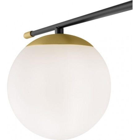 Lampa sufitowa szklane kule Nostalgia VI 115cm biały / złoty / czarny Maytoni