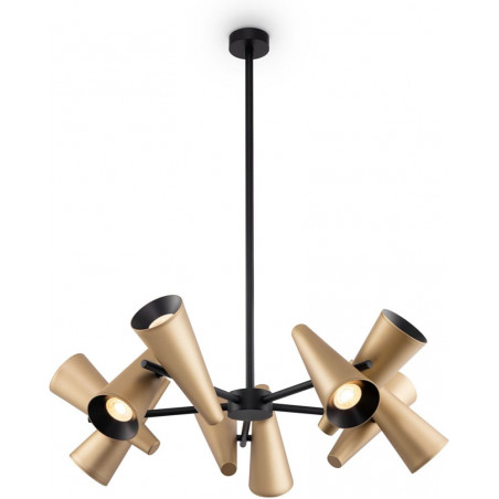 Lampa sufitowa z reflektorkami Giro X 69cm mosiężna Maytoni