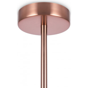 Lampa wisząca 3 szklane kule Erich 89cm opal / mosiądz Maytoni