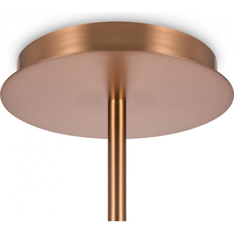 Lampa wisząca 12 szklanych kul Erich 110cm opal / złoty Maytoni