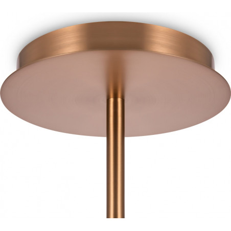 Lampa wisząca 12 szklanych kul Erich 110cm opal / złoty Maytoni