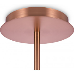 Lampa wisząca 12 szklanych kul Erich 110cm opal / mosiądz Maytoni