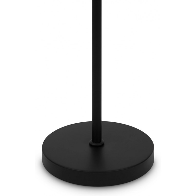 Lampa podłogowa kula szklana Ring 155cm biało-czarna Maytoni