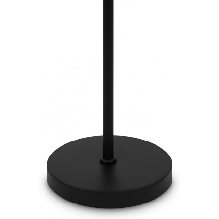 Lampa podłogowa kula szklana Ring 155cm biało-czarna Maytoni