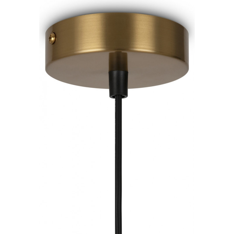 Lampa wisząca 2 szklane kule Ring II 17cm biało-mosiężna Maytoni