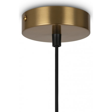 Lampa wisząca 2 szklane kule Ring II 17cm biało-mosiężna Maytoni