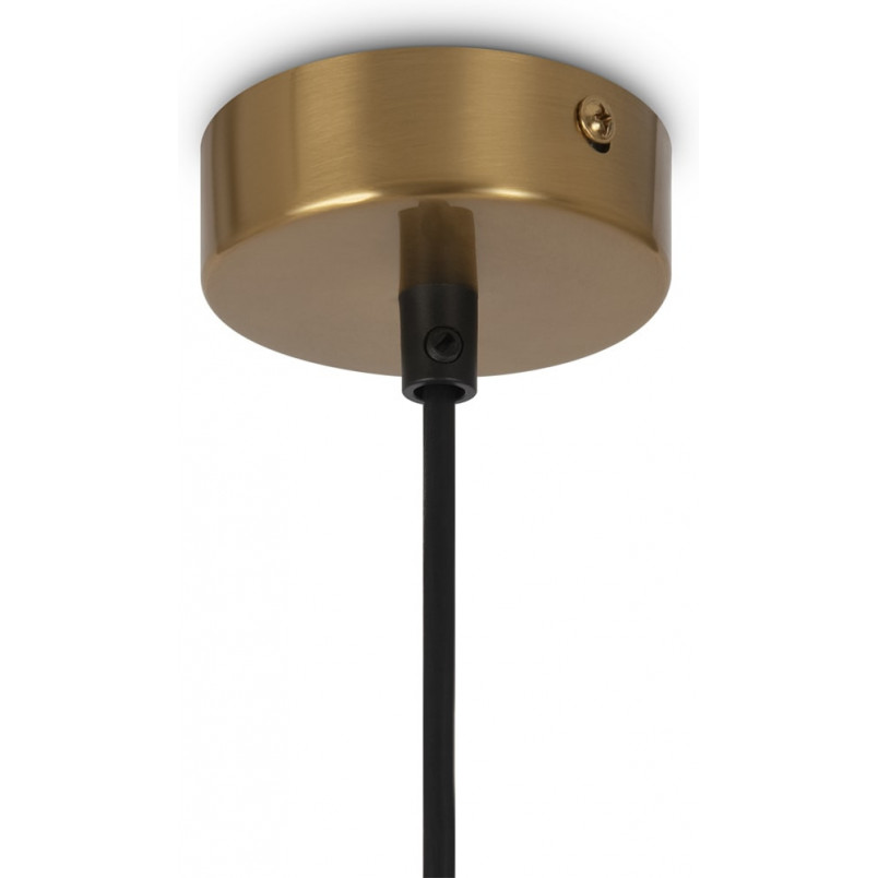 Lampa wisząca okrągła szklane kule Ring IV 40cm biało-mosiężna Maytoni