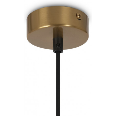 Lampa wisząca okrągła szklane kule Ring IV 40cm biało-mosiężna Maytoni