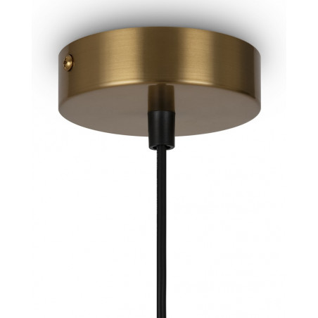 Lampa wisząca okrągła szklane kule Ring VI 58cm biało-mosiężna Maytoni