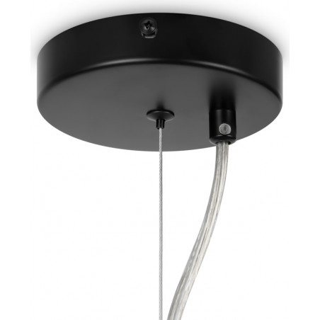 Lampa wisząca szklane kule Dallas XXIV szkło dymione / czarny Maytoni