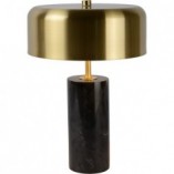 Lampa stołowa glamour Mirasol Czarny Marmur/Mosiądz marki Lucide