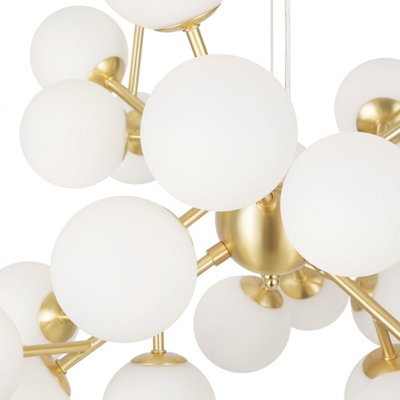 Lampa wisząca szklane kule Dallas XXIV biały / złoty Maytoni