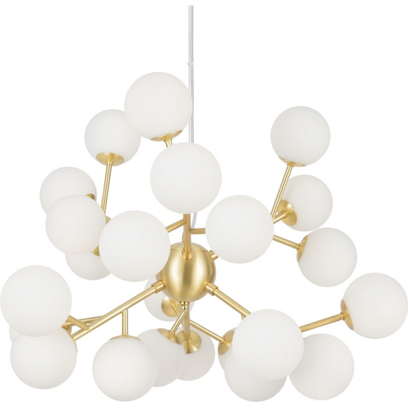 Lampa wisząca szklane kule Dallas XXIV biały / złoty Maytoni