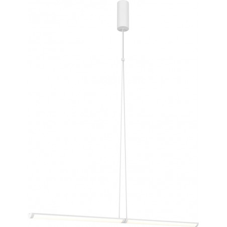 Lampa wisząca nad biurko Supersymmetry LED 4000K 88,6cm biała Maytoni