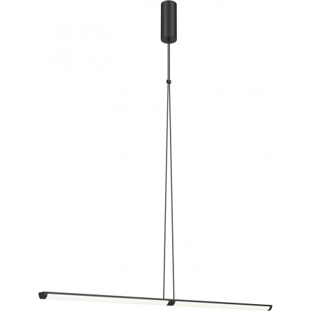 Lampa wisząca ściemniana Supersymmetry LED 4000K 88,6cm czarna Maytoni