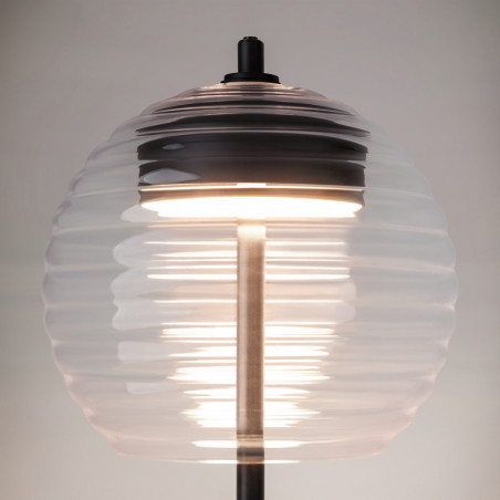 Lampa stołowa szklana modern Mystic przeźroczysty / czarny Maytoni