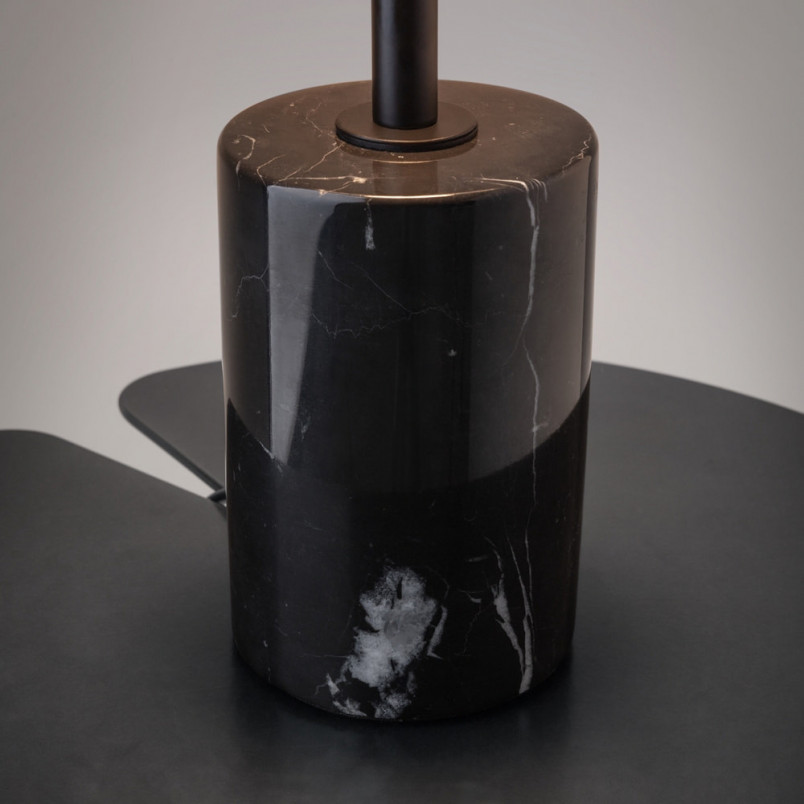 Lampa stołowa szklana modern Mystic przeźroczysty / czarny Maytoni