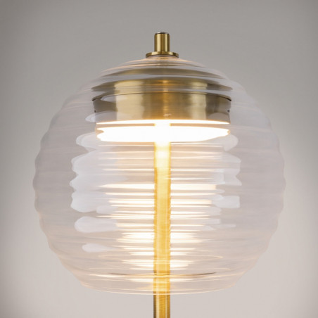 Lampa stołowa szklana modern Mystic przeźroczysty / mosiądz Maytoni