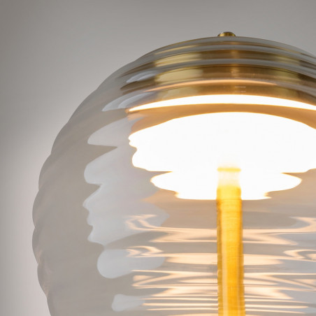 Lampa stołowa szklana modern Mystic przeźroczysty / mosiądz Maytoni