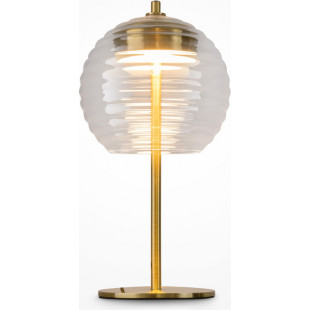 Lampa stołowa szklana modern Mystic przeźroczysty / mosiądz Maytoni