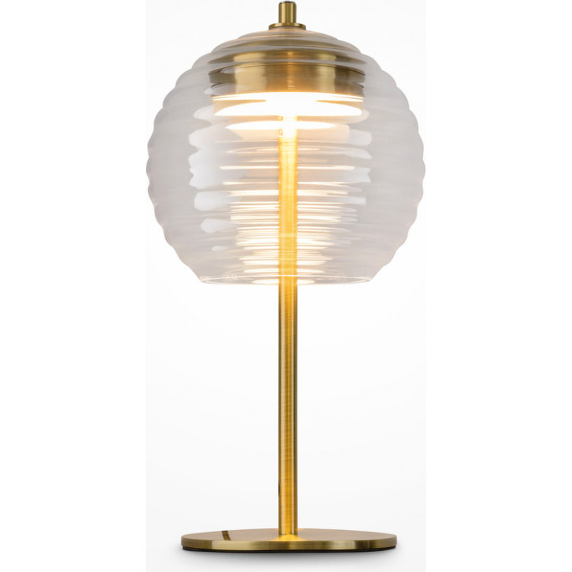 Lampa stołowa szklana modern Mystic przeźroczysty / mosiądz Maytoni
