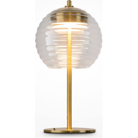 Lampa stołowa szklana modern Mystic przeźroczysty / mosiądz Maytoni