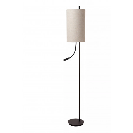 Lampa podłogowa z lampką do czytania Magic 165cm kremowo-czarna Lucide