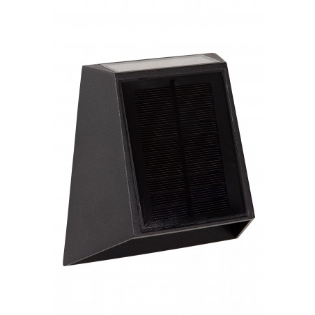 Kinkiet solarny z czujnikiem zmierzchu Luton LED czarny Lucide