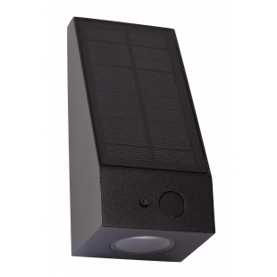 Kinkiet solarny z czujnikiem zmierzchu Irwin LED czarny Lucide