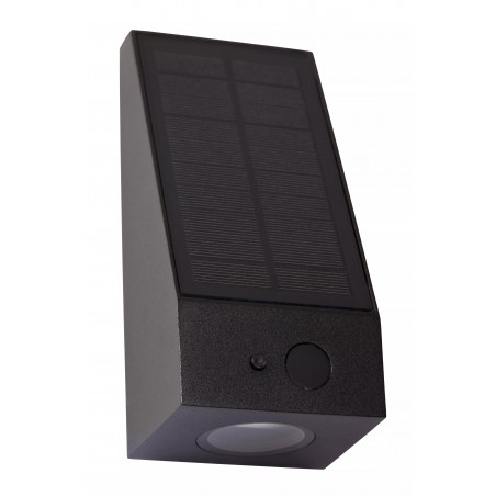 Kinkiet solarny z czujnikiem zmierzchu Irwin LED czarny Lucide