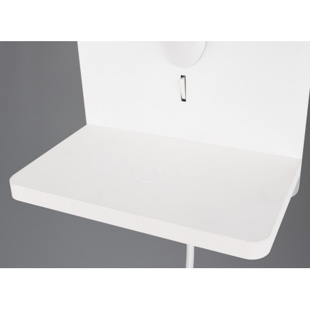 Kinkiet z włącznikiem, usb i ładowaniem indukcyjnym Comfort biały Trio