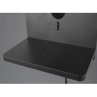 Kinkiet z włącznikiem, usb i ładowaniem indukcyjnym Comfort czarny Trio