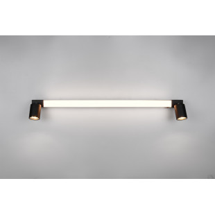 Kinkiet łazienkowy z reflektorkami Enrico LED 90cm czarny Trio