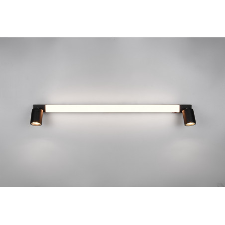 Kinkiet łazienkowy z reflektorkami Enrico LED 90cm czarny Trio